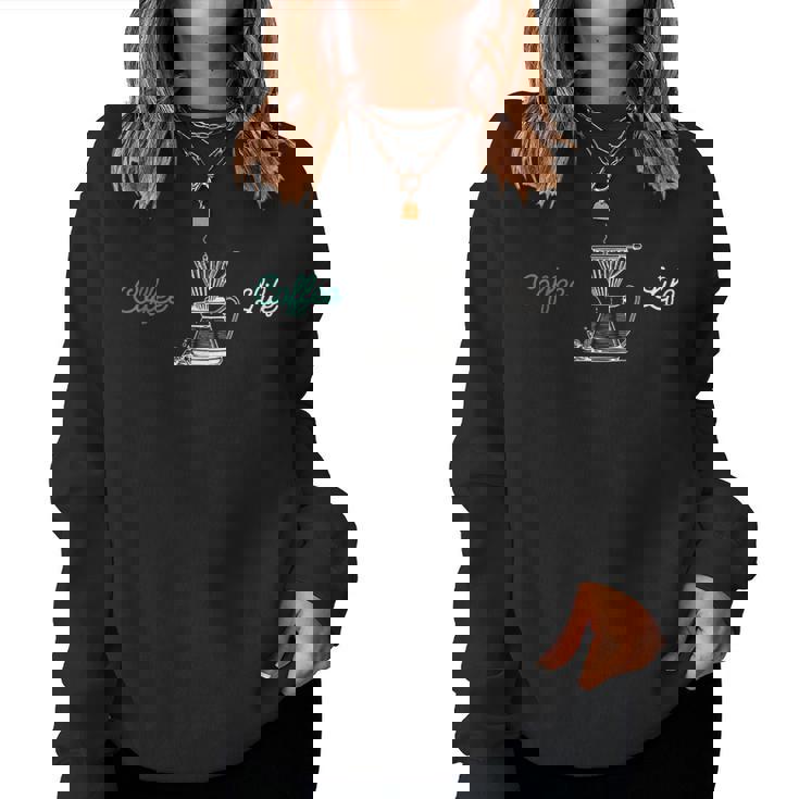 Coffee Life Coffee Lovers レディーススウェットシャツ