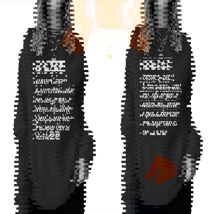 Humour Cadeau Personnalisé Prénom Nadege Définition Sweat-shirt pour femme
