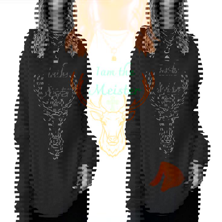 Iam Il Meister Jaegermeister Papà Mamma Cervo Women Sweatshirt