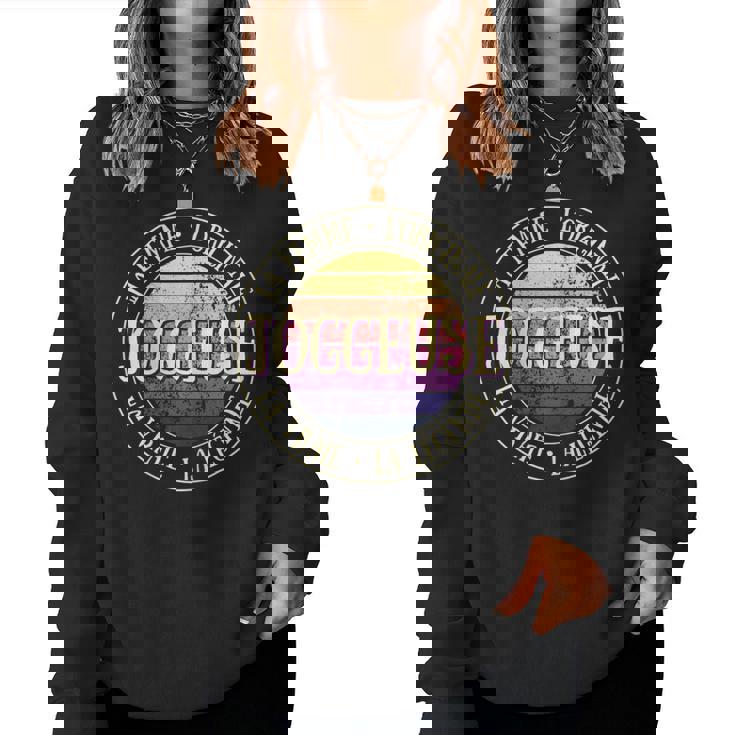 Joggeuse Originale Légende Humour Running Idée Cadeau Sweat-shirt pour femme