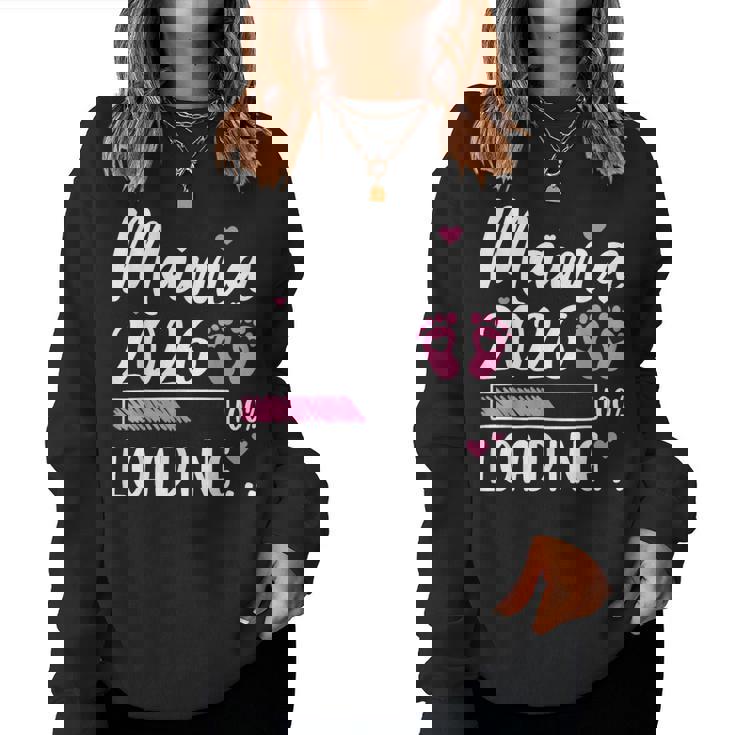 Mamma 2026 Loading Mamma In Attesa Annuncio Di Gravidanza Women Sweatshirt
