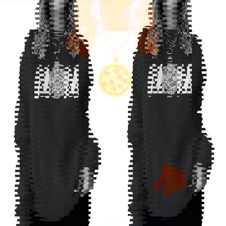 Mom Birthday Pizza 1St Birthday Pizza Family Matching Party Women Sweatshirt