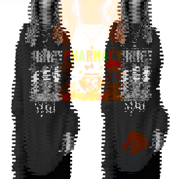 Pharmacy Squad Pharmacist Pumpkin Fall Thanksgiving Women Sweatshirt