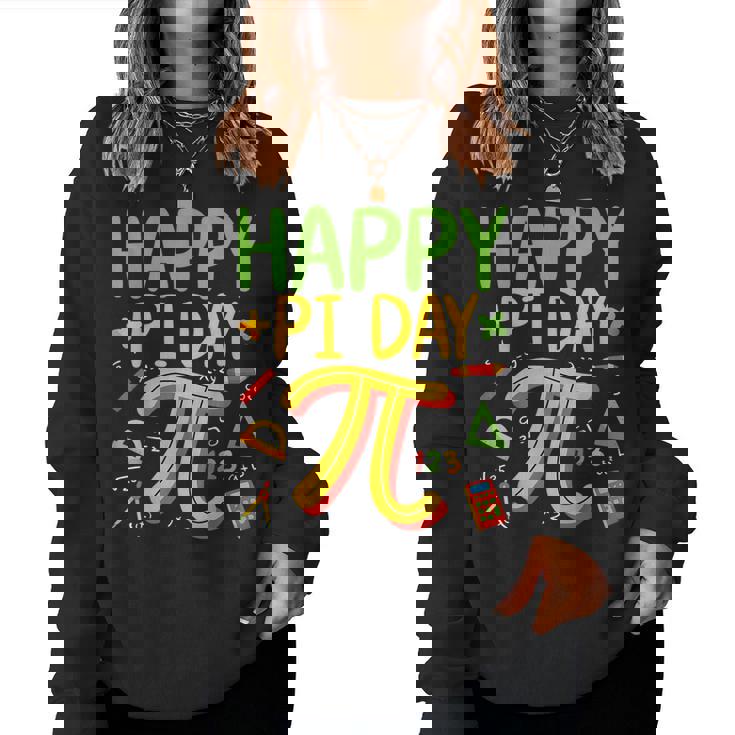 Pi Day Math Teacher March 14Th Happy Pi Day 314 Pi レディーススウェットシャツ