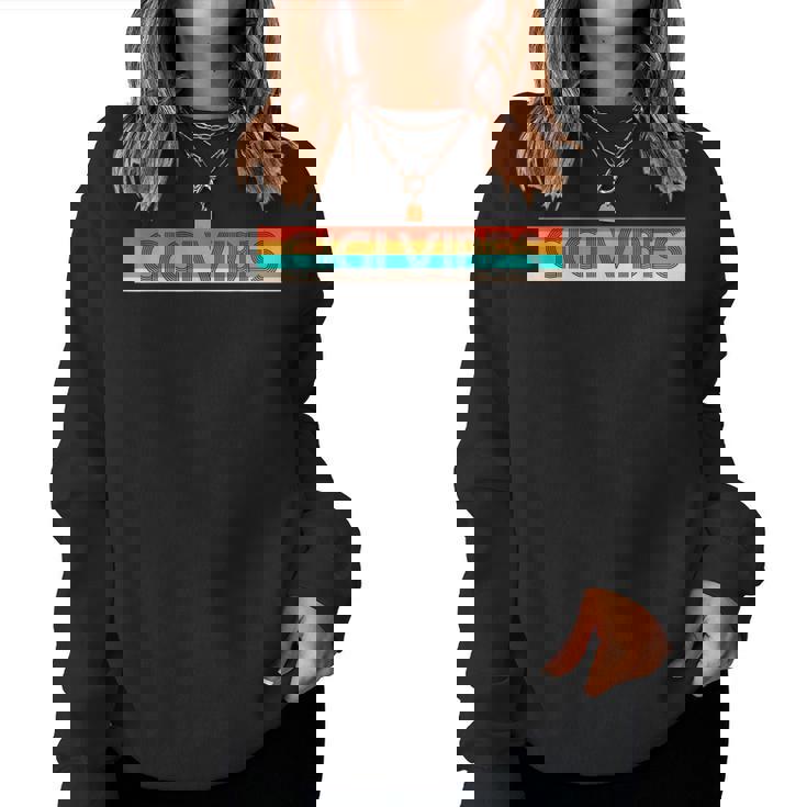 Retro Gigiibes 面白くてかわいいギフト レディーススウェットシャツ