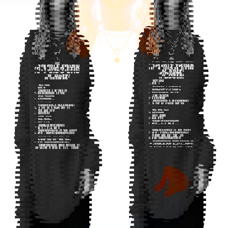 Rules For Dating My Daughter Dad ギフト レディーススウェットシャツ