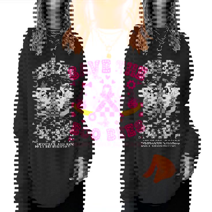 Save The Boo Ghost Bees Breast Cancer Awareness Men Women Sweatshirt