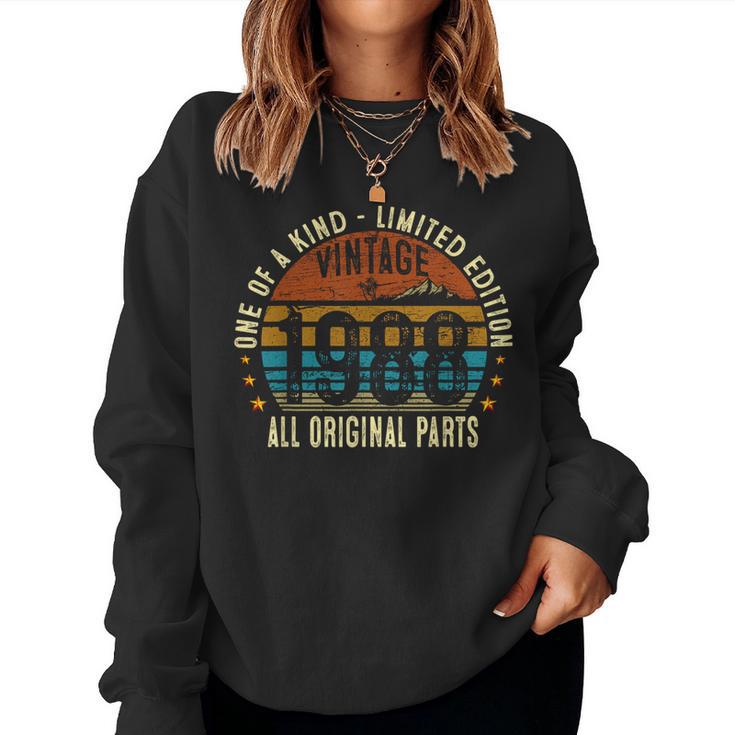 Vintage 1988 37 Years Old 37Th Birthday Women Sweatshirt
