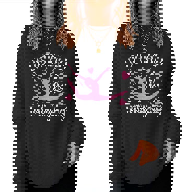 かわいい女の子向けトワラー バトントワリング レディーススウェットシャツ