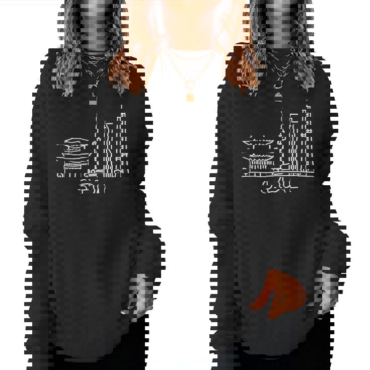 ソウルシティ韓国お土産ギフト 男性 女性 レディーススウェットシャツ