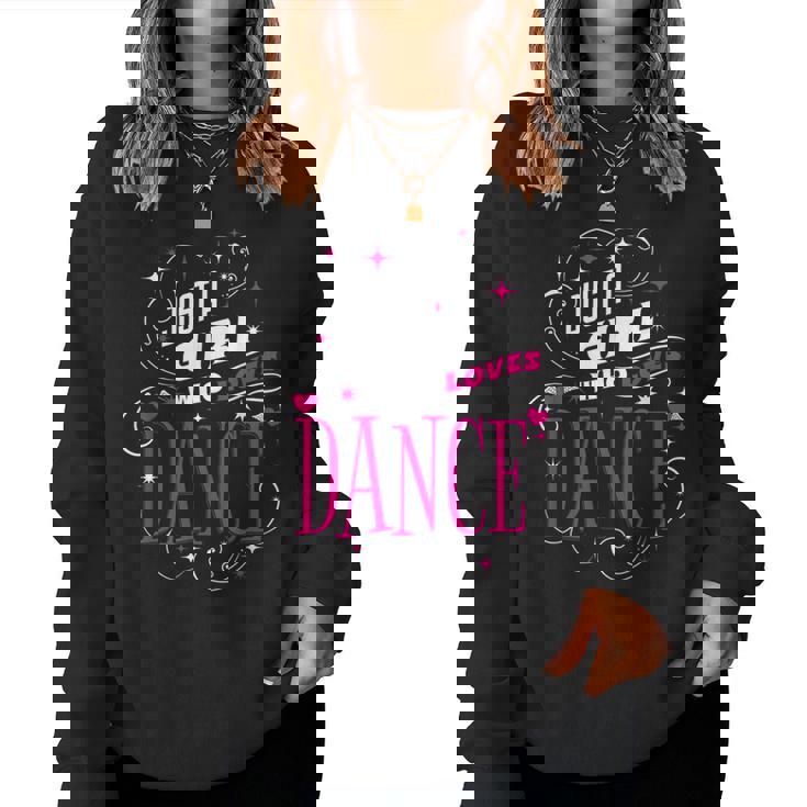 ダンス好きのためのダンスが大好きな女の子だけ レディーススウェットシャツ