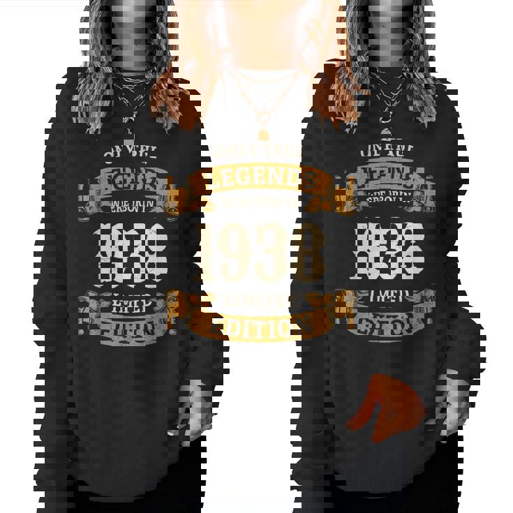 ヴィンテージ 1938 ギフト 男性 女性 長寿祝い 1938年生まれ 米寿祝い ユニークな誕生日プレゼント レディーススウェットシャツ