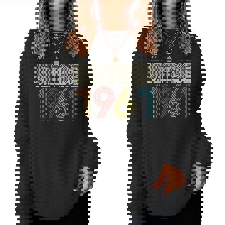 ヴィンテージ 1961年 レトロ 60歳 60歳 誕生日プレゼント 男性 女性 レディーススウェットシャツ