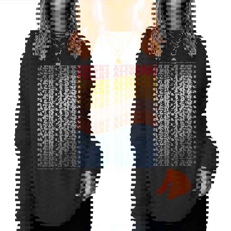 特許弁理士 Groovy レトロ 長袖tシャツ レディーススウェットシャツ