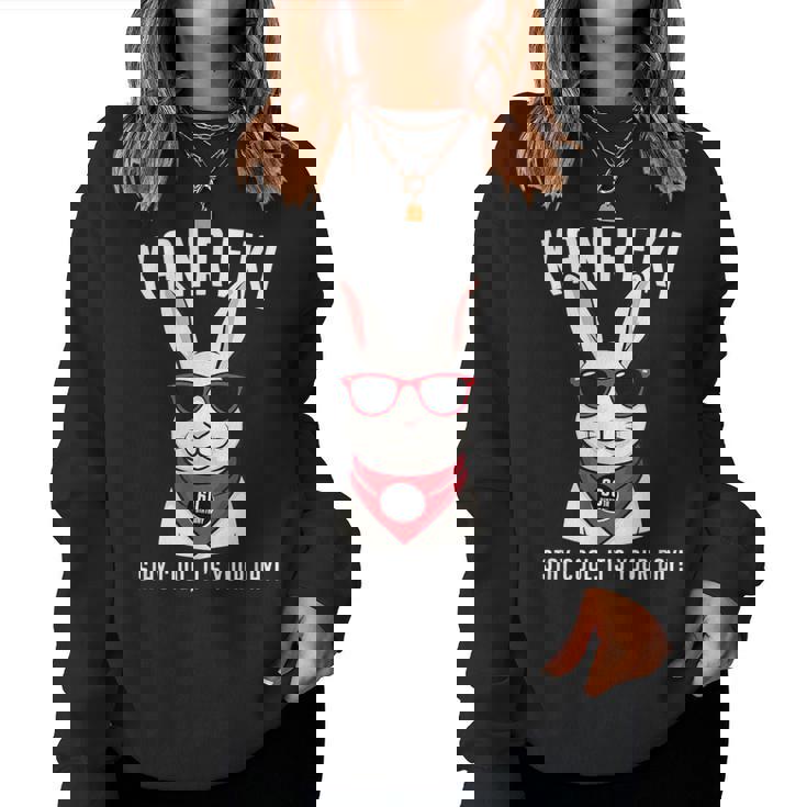 還暦祝い 兎 うさぎ好き 干支 父 男性 女性 還暦 お祝い 60歳 おもしろ おもろい レディーススウェットシャツ