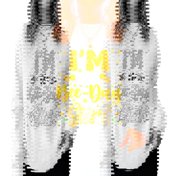 Im The Bee Day Girl Flower Birthday Group Family Matching Women Sweatshirt