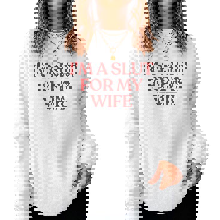 I'm Alut For My Wife Y2k Aesthetic Trendy レディーススウェットシャツ