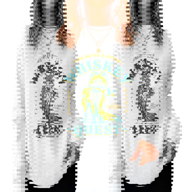 Join Me On A Whiskey Quest Cute Fox メンズ バーボンシャツ ギフト レディーススウェットシャツ