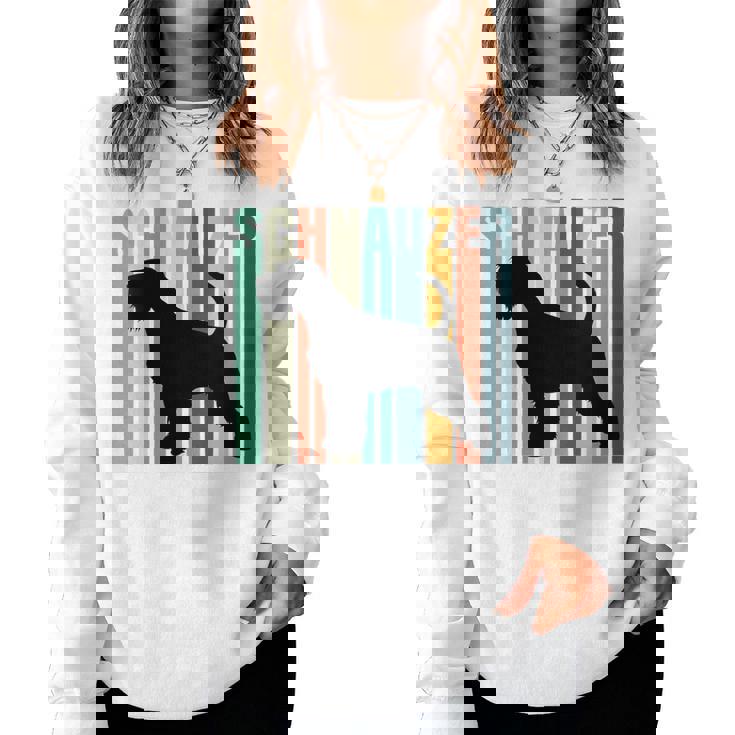 Minichnauzer Perro Retrochnauzer Cuello Sudadera Mujer