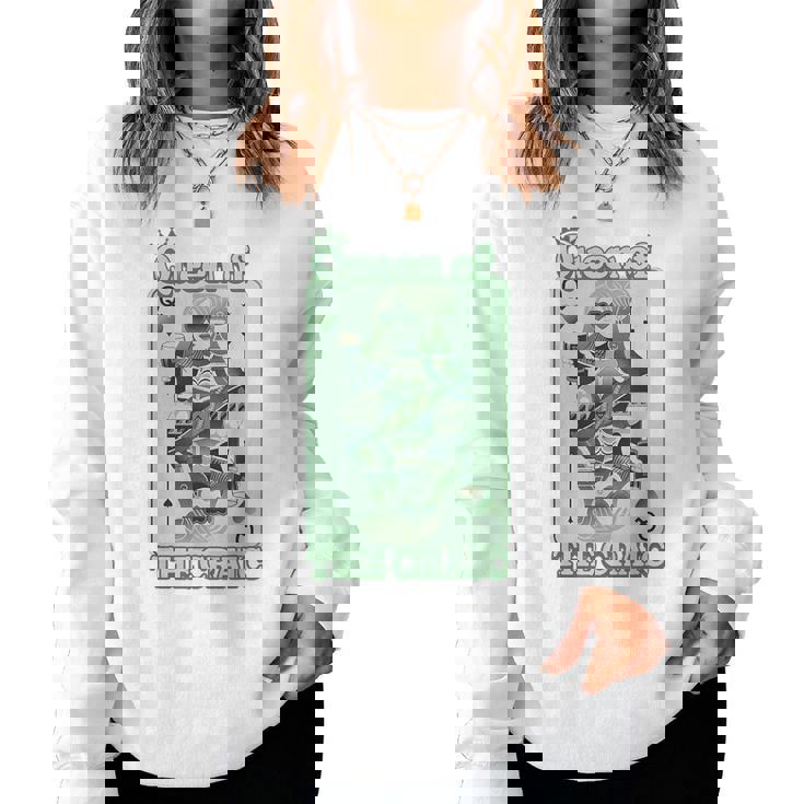 Queenof The Craic 水田の日シェナニガンズ レディーススウェットシャツ