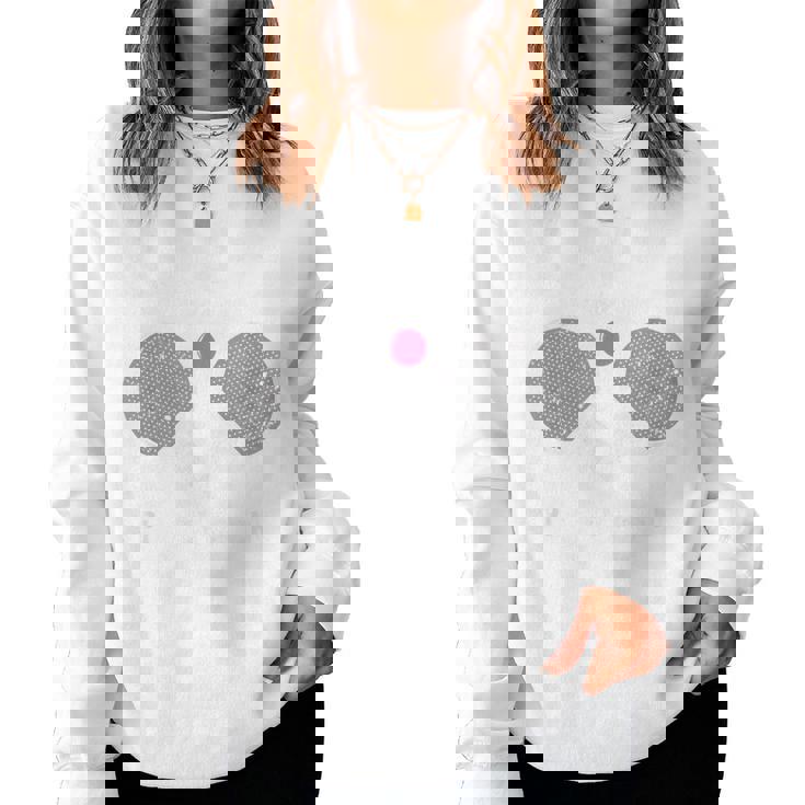 喜寿祝い 卓球好き ピンポン好き 父 男性 女性 77歳 喜寿 お祝い 喜寿モードオン 回転は終わらない レディーススウェットシャツ