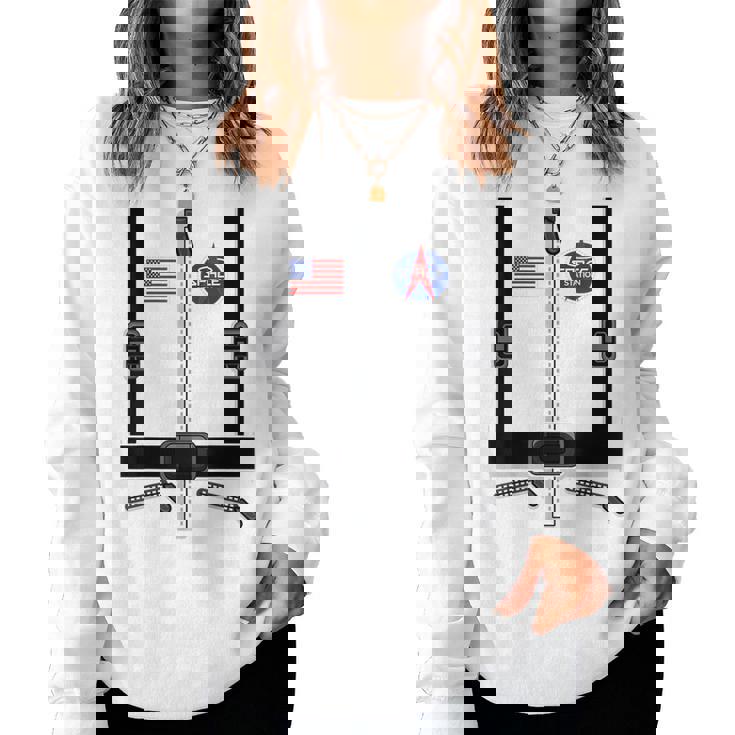 子供のための宇宙飛行士の衣装 男性女性宇宙服 レディーススウェットシャツ