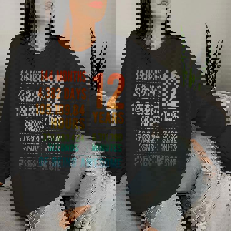 12歳の誕生日 男の子 女の子 面白い 12歳 レディーススウェットシャツ 彼女への贈り物