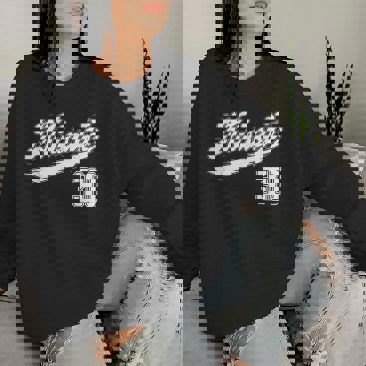 30 歳 誕生日 三十路 祝い 30歳 30才 お祝い 男性 女性 アラサー 贈り物 野球 ユニフォーム レディーススウェットシャツ 彼女への贈り物