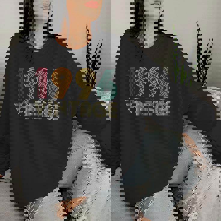 30歳の誕生日プレゼント 30歳 男性 女性 レトロ ヴィンテージ 1996 レディーススウェットシャツ 彼女への贈り物