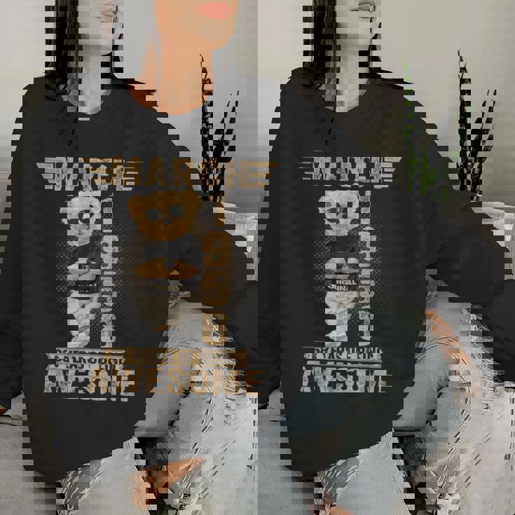 3月 68歳の誕生日 男性 女性 1958年 素晴らしいテディベア レディーススウェットシャツ 彼女への贈り物