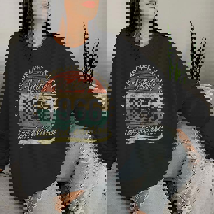 60歳の誕生日 1966年 絶対的に素晴らしいヴィンテージ 男性 女性 長袖tシャツ レディーススウェットシャツ 彼女への贈り物