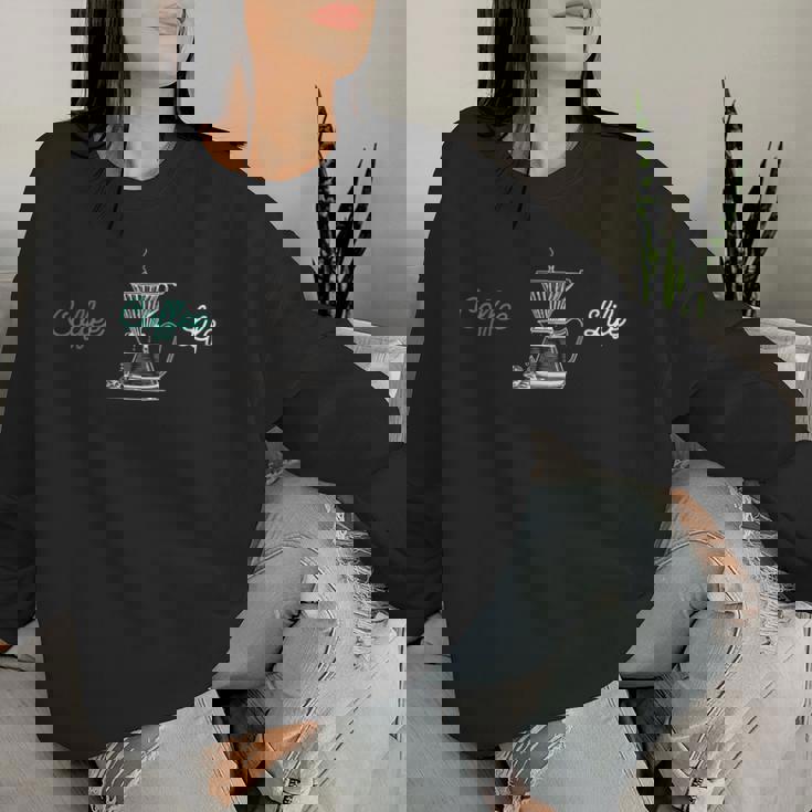 Coffee Life Coffee Lovers レディーススウェットシャツ 彼女への贈り物