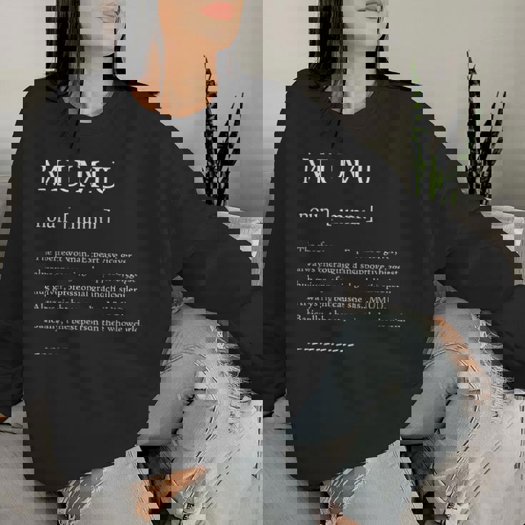 Mumu Definition おばあちゃん母の日パーティー レディーススウェットシャツ 彼女への贈り物