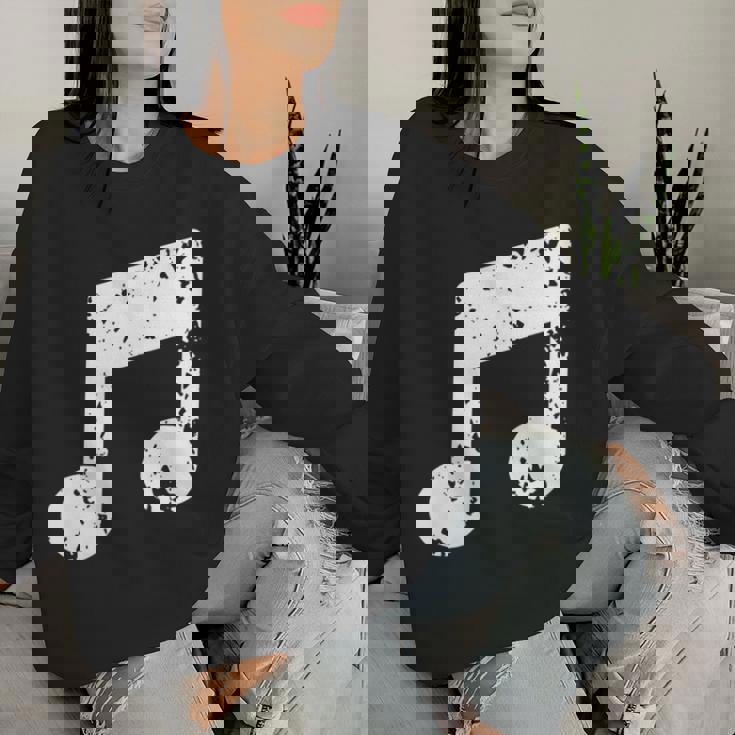 Nota Musical Cuello Sudadera Mujer Regalos para ella