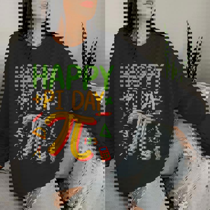 Pi Day Math Teacher March 14Th Happy Pi Day 314 Pi レディーススウェットシャツ 彼女への贈り物