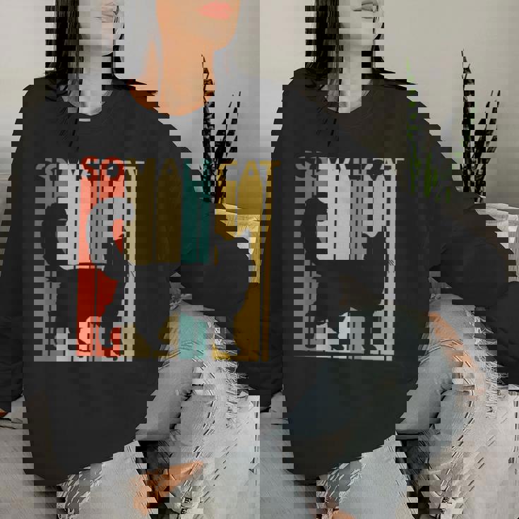 Somali -Omali ソマリ ネコ 長袖tシャツ レディーススウェットシャツ 彼女への贈り物