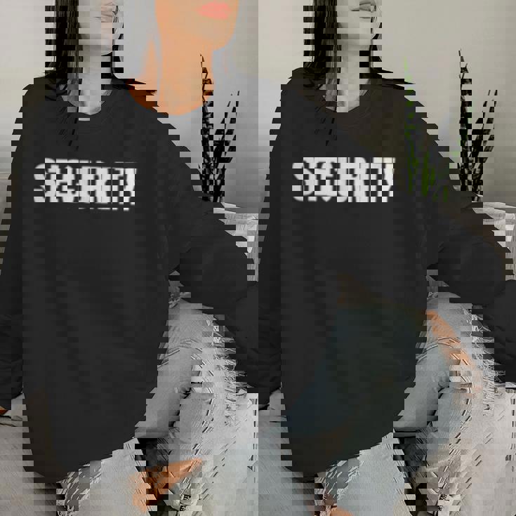 イベントのセキュリティ安全ガードの服装男性女性ecurity 長袖tシャツ レディーススウェットシャツ 彼女への贈り物