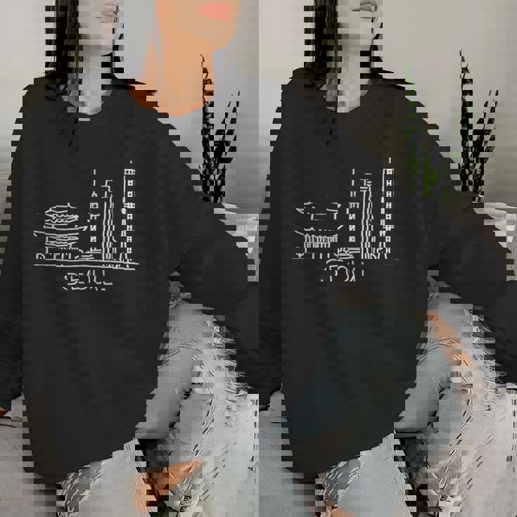 ソウルシティ韓国お土産ギフト 男性 女性 レディーススウェットシャツ 彼女への贈り物