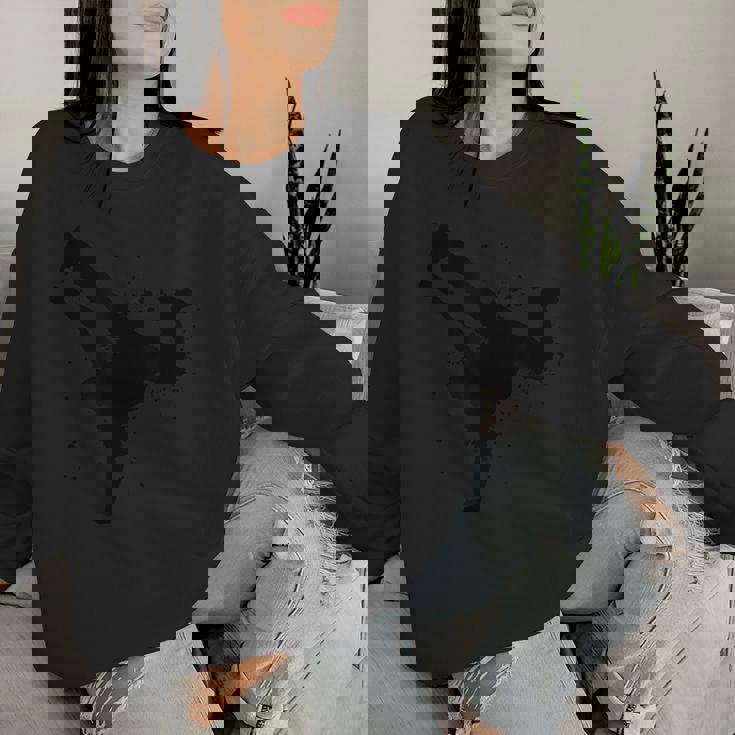 ボーイズ ガールズ ヒップホップ ブレイクダンス ヒップホップ Bboy Bgirl レディーススウェットシャツ 彼女への贈り物