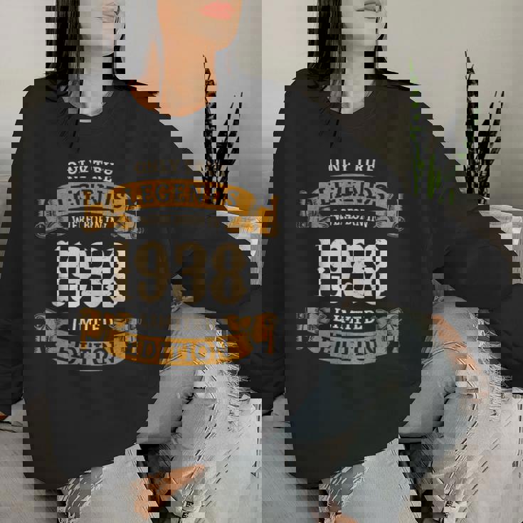 ヴィンテージ 1938 ギフト 男性 女性 長寿祝い 1938年生まれ 米寿祝い ユニークな誕生日プレゼント レディーススウェットシャツ 彼女への贈り物