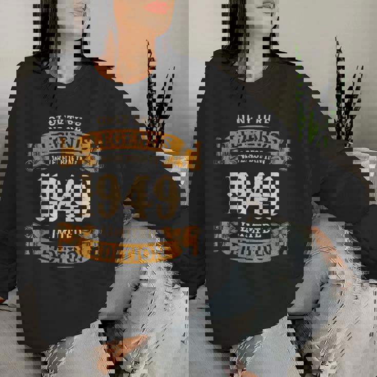 ヴィンテージ 1949 ギフト 男性 女性 長寿祝い 1949年生まれ 喜寿祝い ユニークな誕生日プレゼント レディーススウェットシャツ 彼女への贈り物