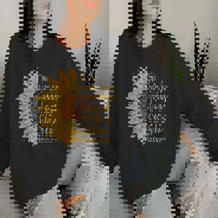 獅子座 ひまわり 花 恋人 7月8月誕生日 レディーススウェットシャツ 彼女への贈り物