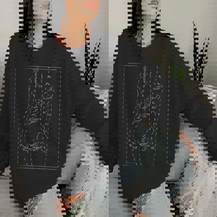 素敵なお尻、お尻、お尻、ビキニ姿のセクシーな女の子 レディーススウェットシャツ 彼女への贈り物