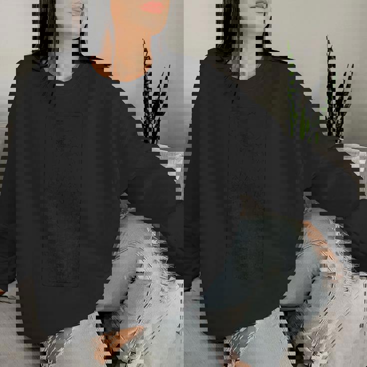 花園の女 ミュシャ アールデコ 線画 レディーススウェットシャツ 彼女への贈り物