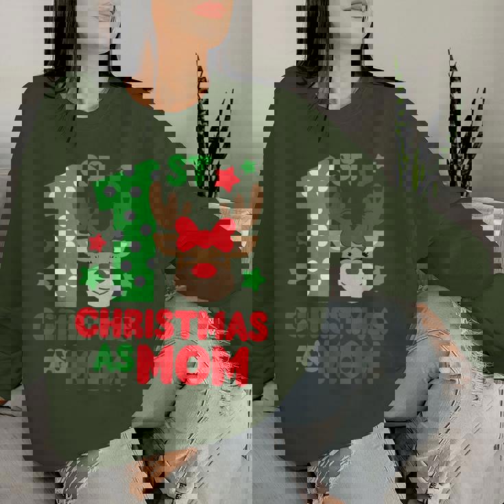 First Christmas As Mom Matching Family 1St Christmas Family Women Sweatshirt Gifts for Her First Christmas As Mom Matching Family 1St Christmas Family Women Sweatshirt Gifts for Her