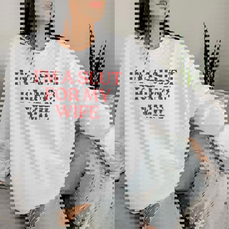 I'm Alut For My Wife Y2k Aesthetic Trendy レディーススウェットシャツ 彼女への贈り物