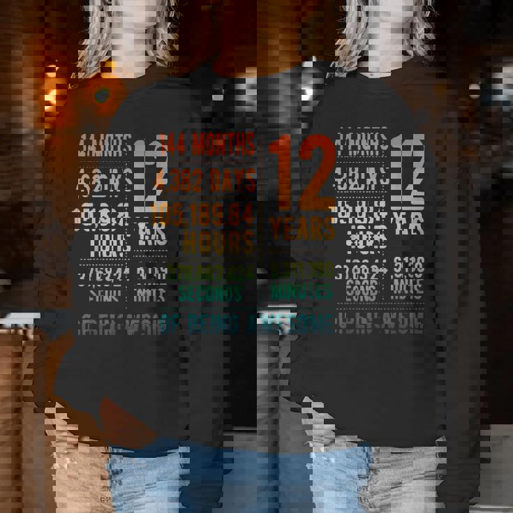12歳の誕生日 男の子 女の子 面白い 12歳 レディーススウェットシャツ 面白い贈り物