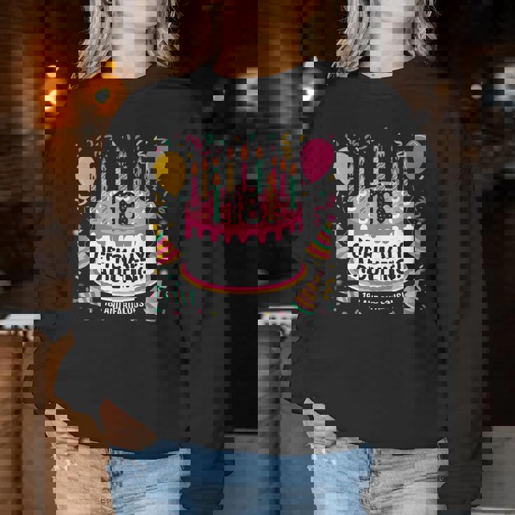 18歳の誕生日 男の子 女の子 18歳 18歳 誕生日 レディーススウェットシャツ 面白い贈り物