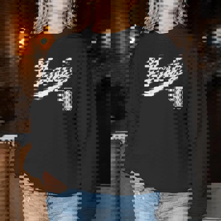 40 歳 誕生日 四十路 祝い 40歳 40才 お祝い 男性 女性 アラフォー 父 母 野球 ユニフォーム レディーススウェットシャツ 面白い贈り物