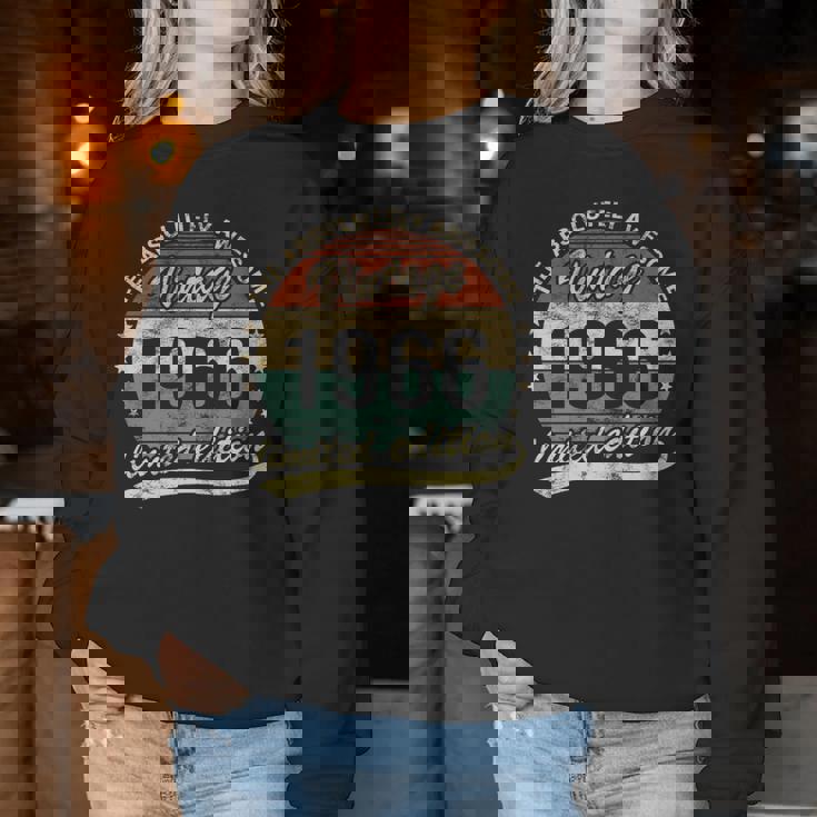 60歳の誕生日 1966年 絶対的に素晴らしいヴィンテージ 男性 女性 長袖tシャツ レディーススウェットシャツ 面白い贈り物